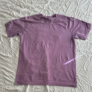 lululemon athletica lavender metal vent tech short sleeve shirt 2.0